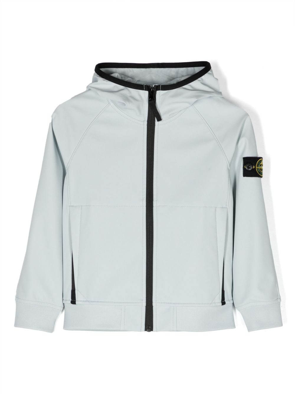 Stone Island Junior Kapuzenjacke mit Kompass-Patch - Blau von Stone Island Junior