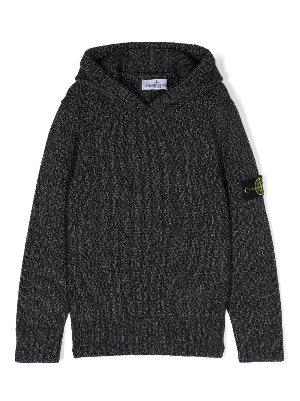 Stone Island Junior Hoodie mit Kompass-Patch - Blau von Stone Island Junior