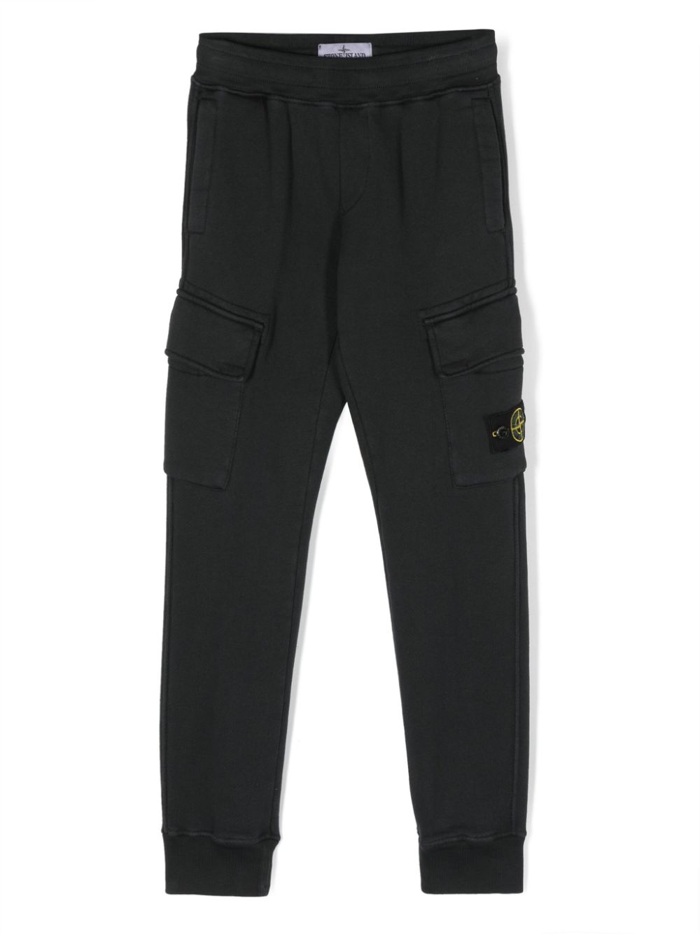 Stone Island Junior Tapered-Hose mit Kompass-Patch - Schwarz von Stone Island Junior