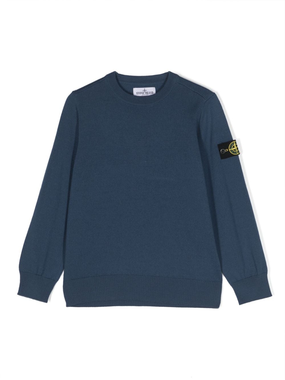 Stone Island Junior Pullover mit Kompass-Patch - Blau von Stone Island Junior