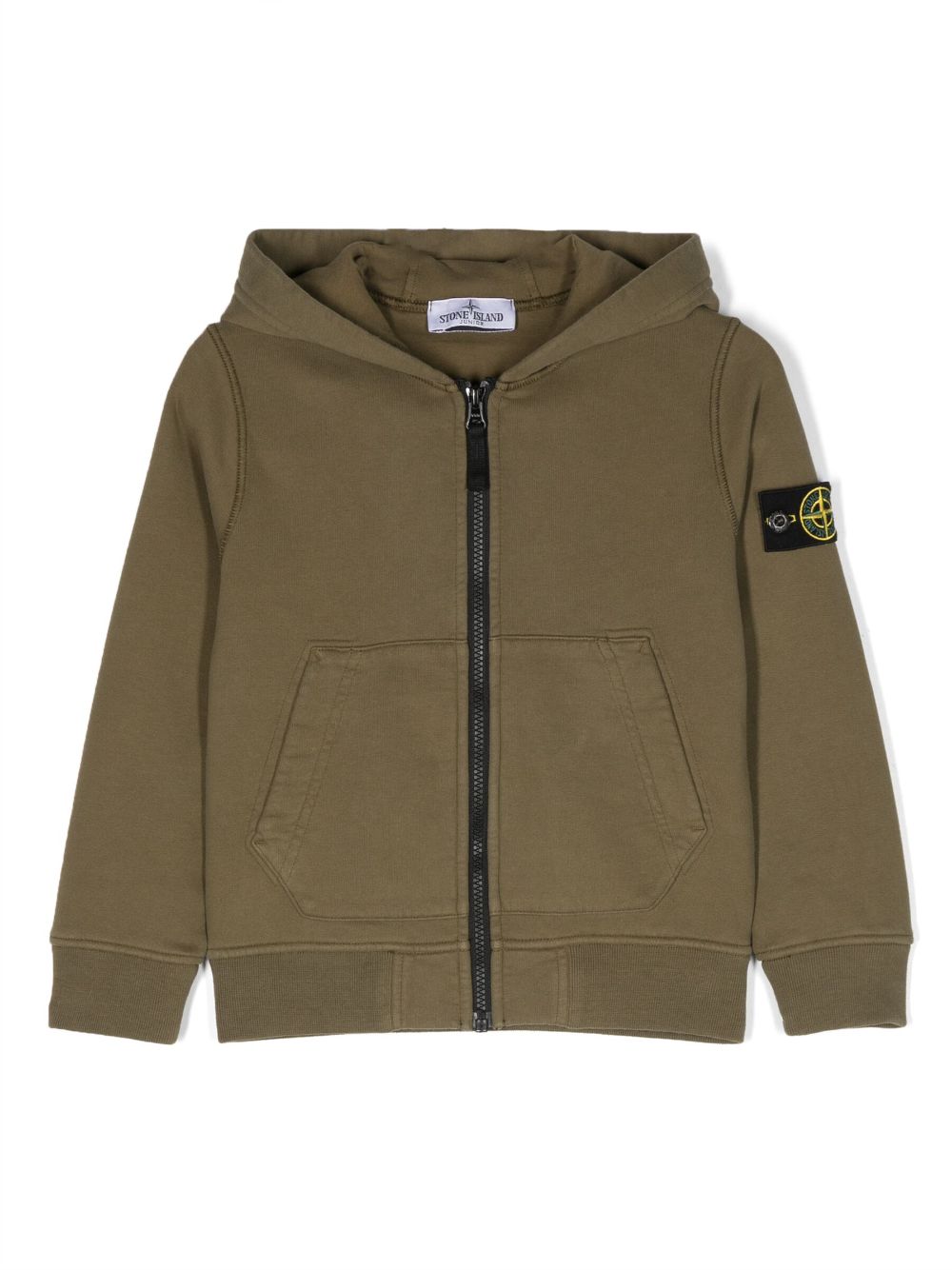 Stone Island Junior Cardigan mit Reißverschluss - Grün von Stone Island Junior