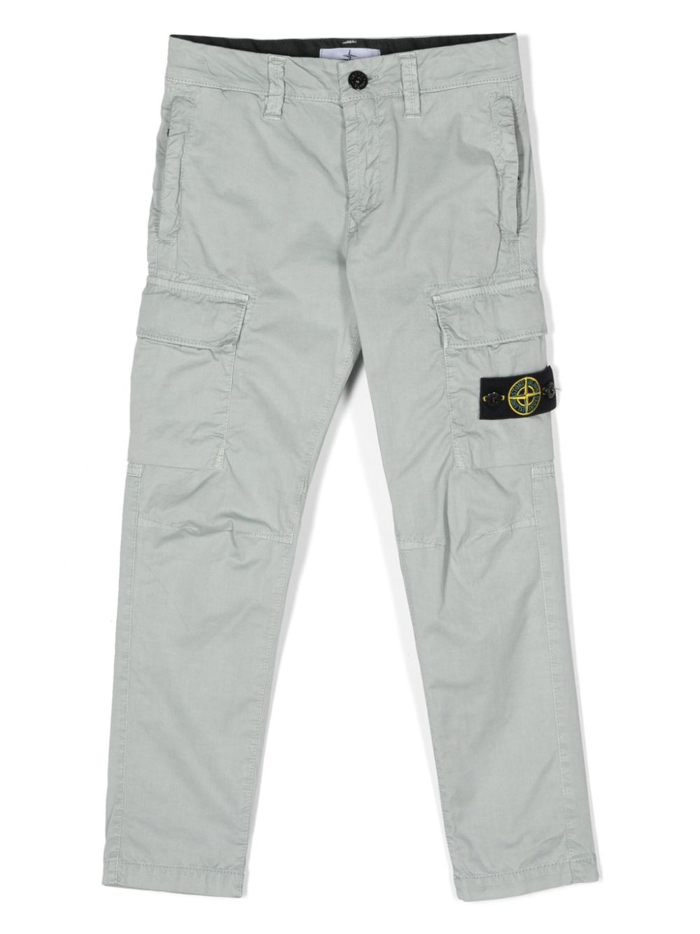 Stone Island Junior Cargohose mit Kompass - Grau von Stone Island Junior