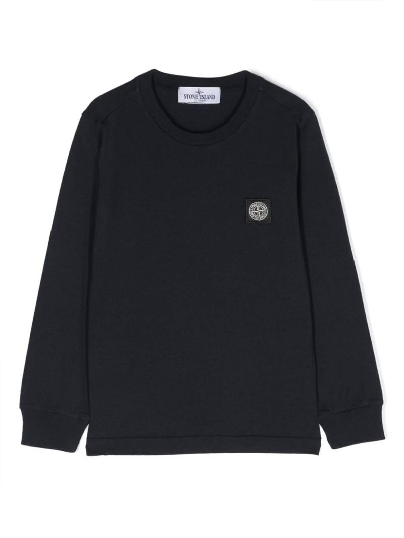 Stone Island Junior Sweatshirt mit Kompass - Blau von Stone Island Junior