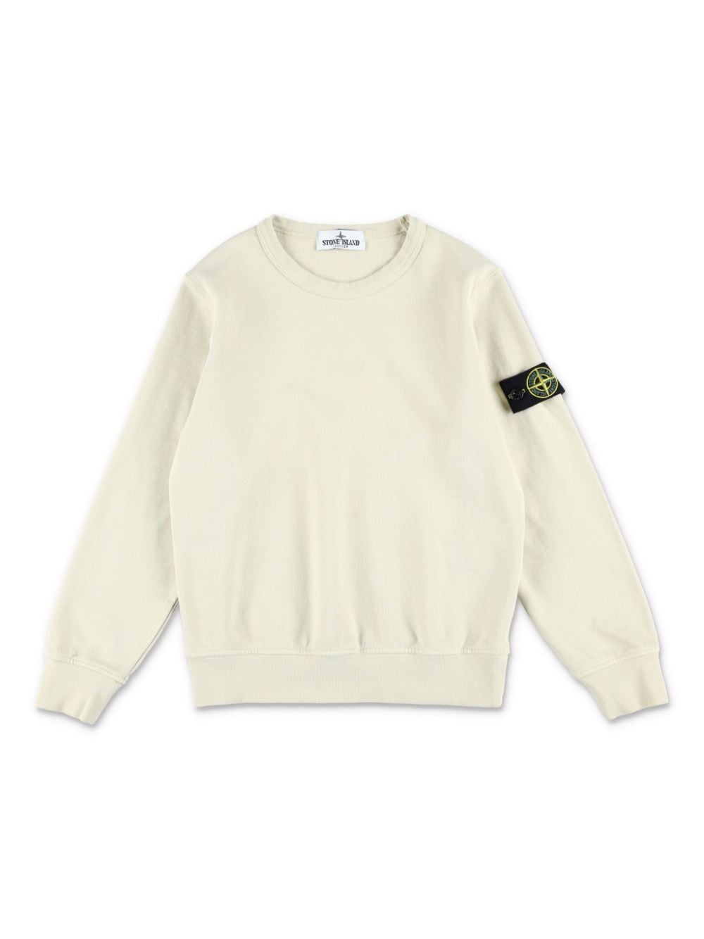 Stone Island Junior Bio-Baumwoll-Sweatshirt mit Kompass - Nude von Stone Island Junior