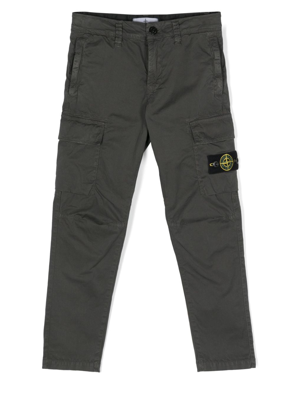 Stone Island Junior Gerade Hose mit Kompass-Motiv - Grün von Stone Island Junior