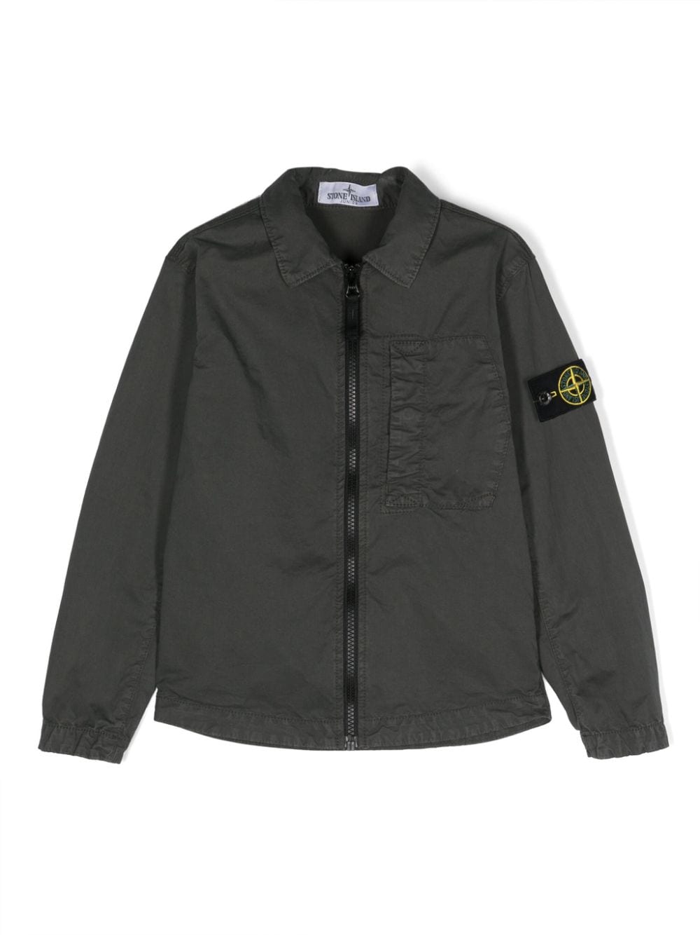 Stone Island Junior Jacke mit Kompass-Motiv - Grau von Stone Island Junior