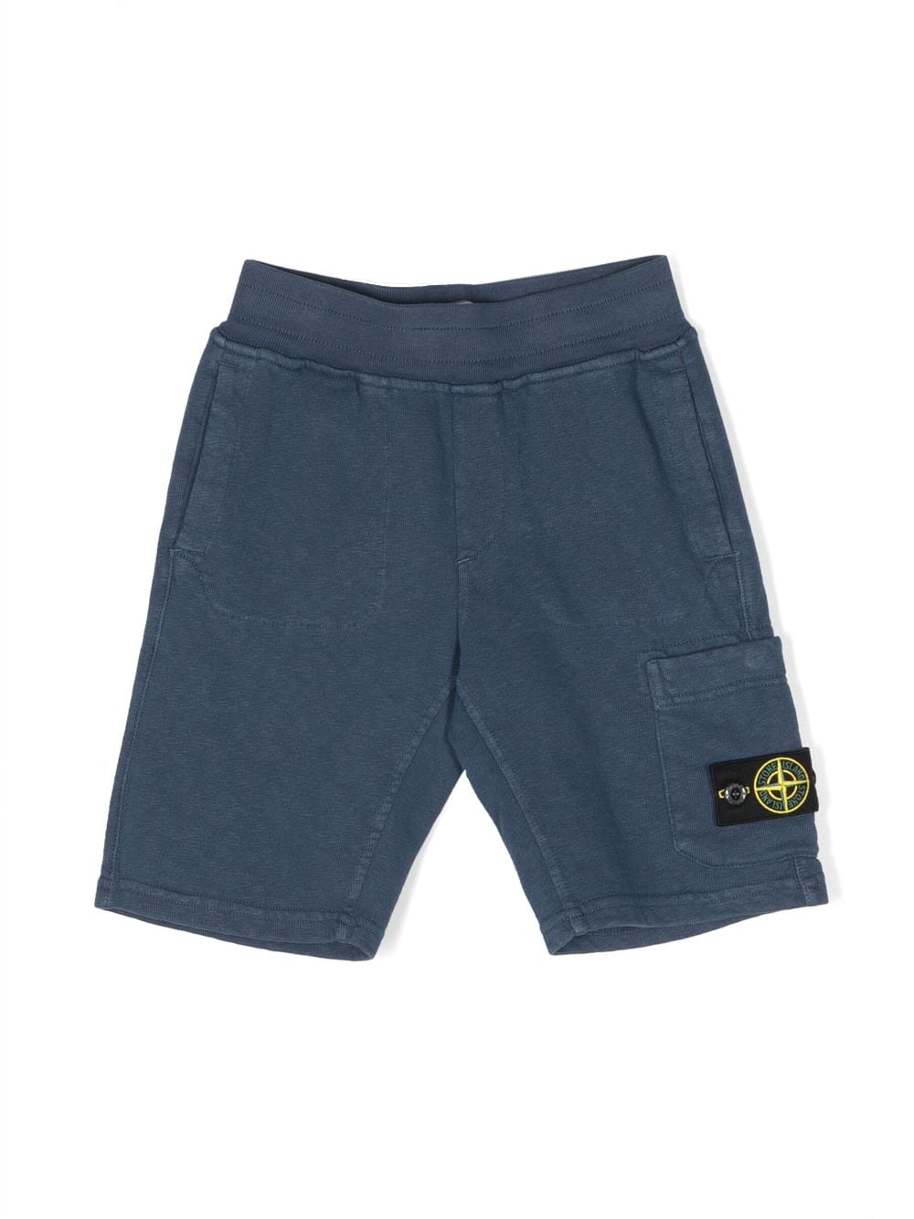 Stone Island Junior Cargo-Shorts mit Kompass-Patch - Blau von Stone Island Junior