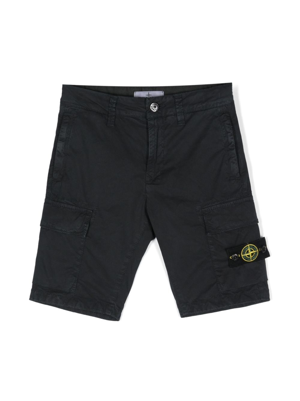 Stone Island Junior Cargo-Shorts mit Kompass-Patch - Blau von Stone Island Junior