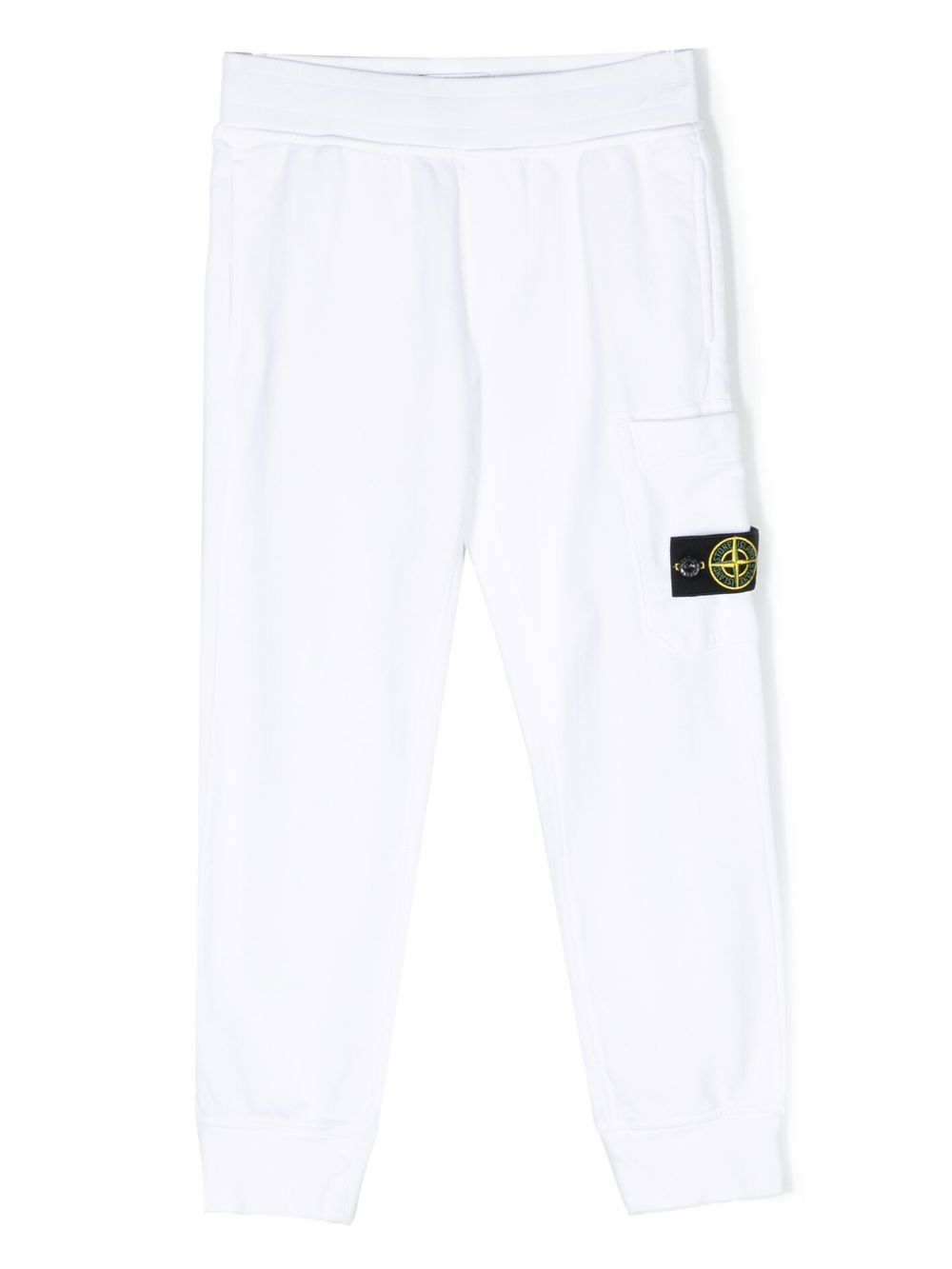 Stone Island Junior Jogginghose mit Kompass-Patch - Weiß von Stone Island Junior