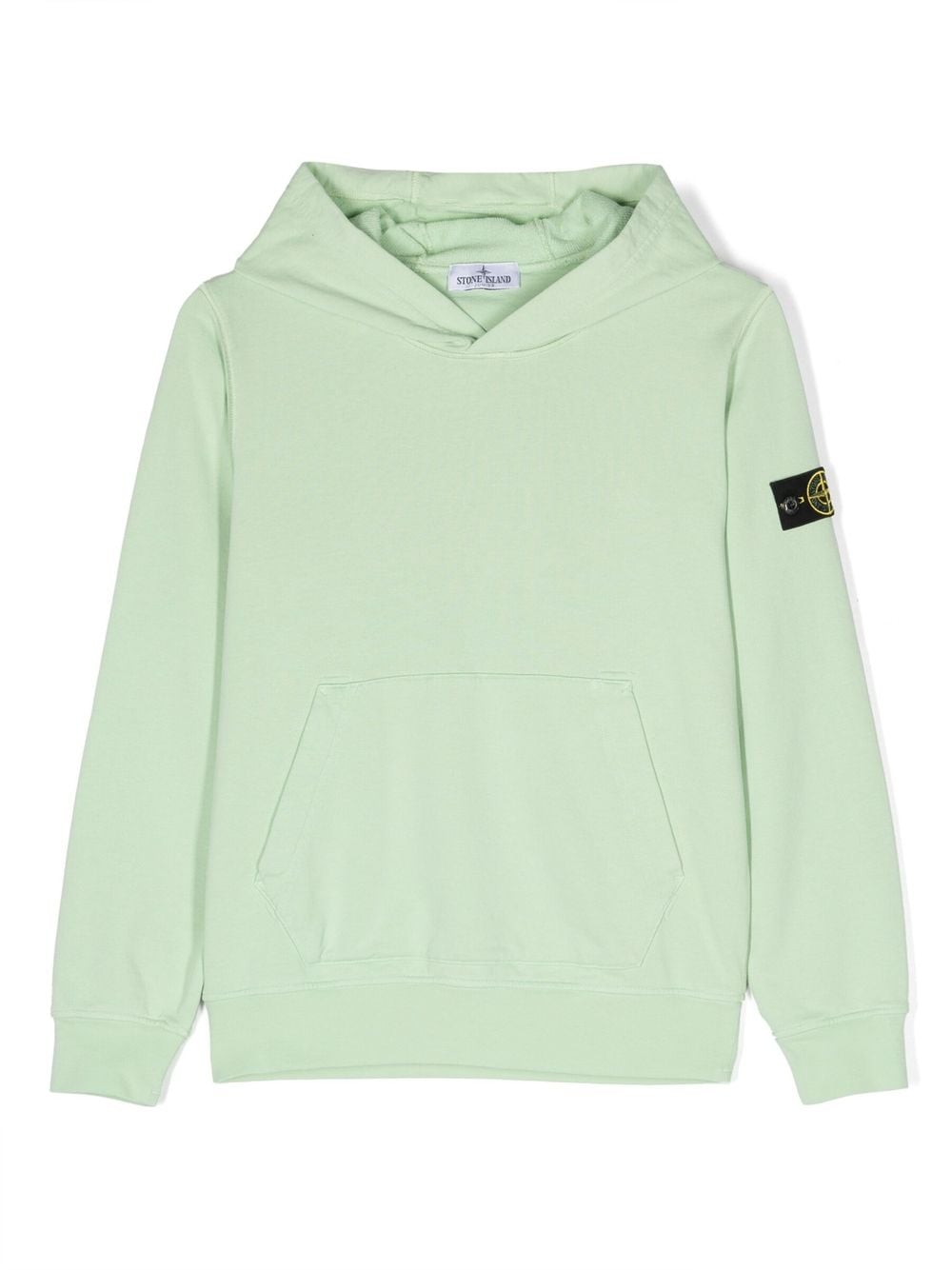 Stone Island Junior Hoodie mit Kompass-Patch - Grün von Stone Island Junior