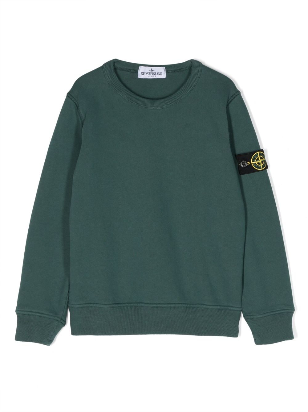 Stone Island Junior Sweatshirt mit Kompass-Patch - Grün von Stone Island Junior