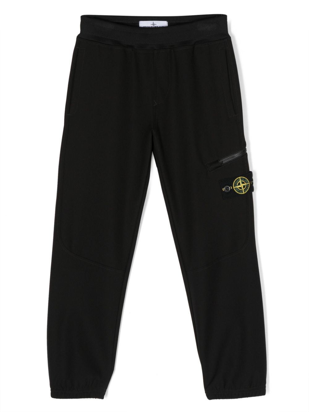 Stone Island Junior Jogginghose mit Kompass-Patch - Schwarz von Stone Island Junior