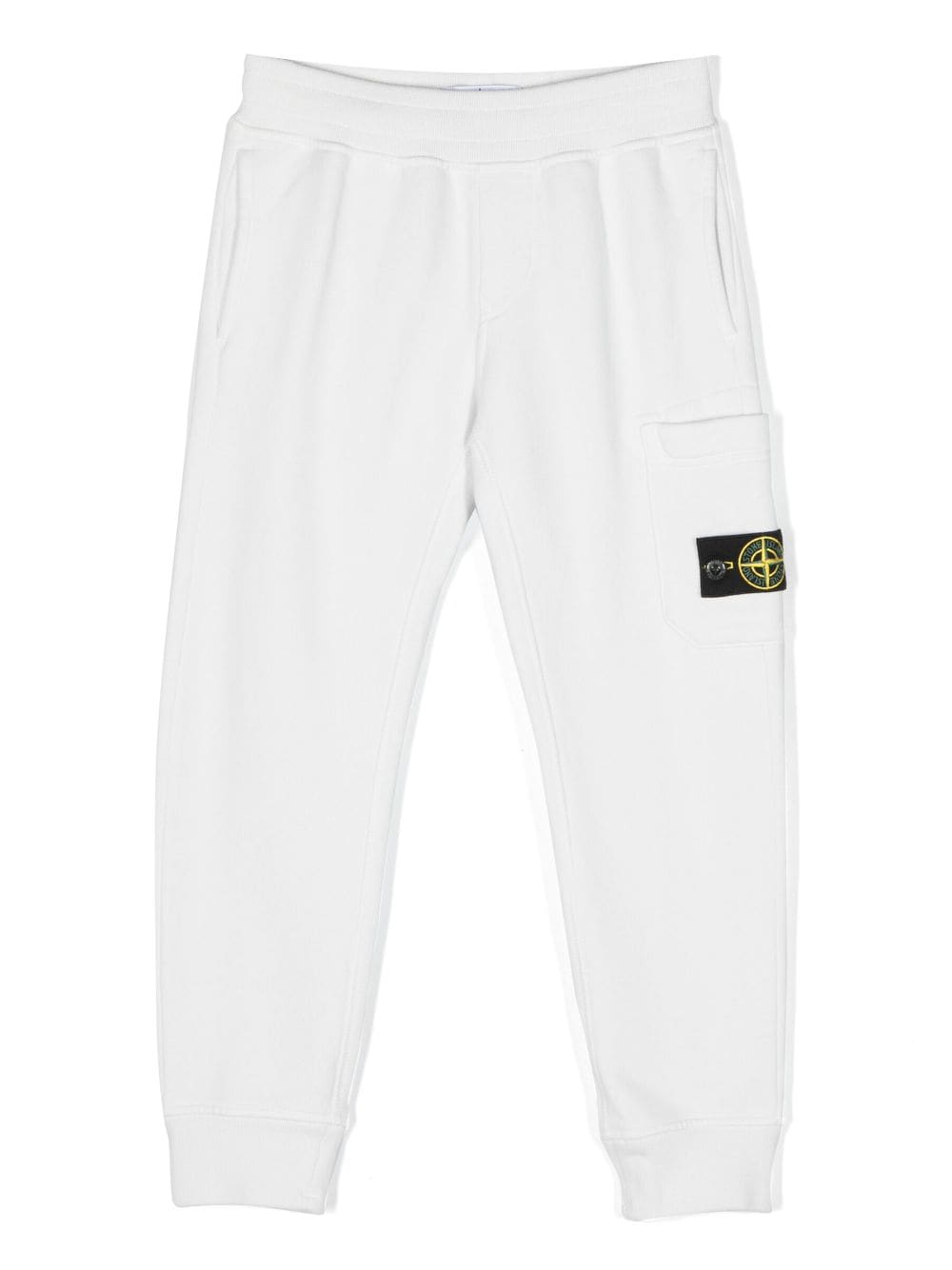 Stone Island Junior Jogginghose mit Kompass-Patch - Weiß von Stone Island Junior