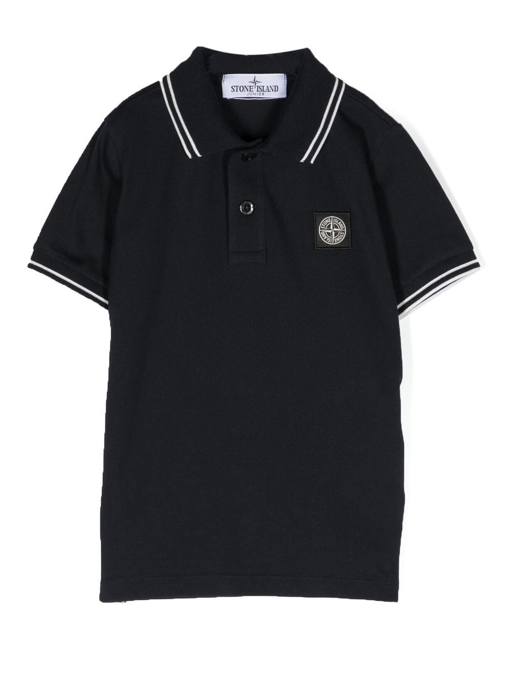 Stone Island Junior Poloshirt mit Kompass-Patch - Blau von Stone Island Junior