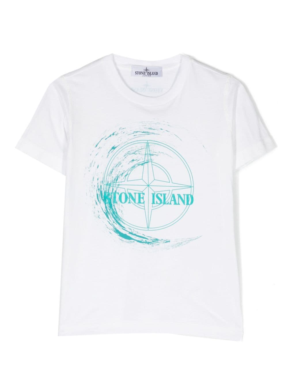 Stone Island Junior T-Shirt mit Kompass-Print - Weiß von Stone Island Junior