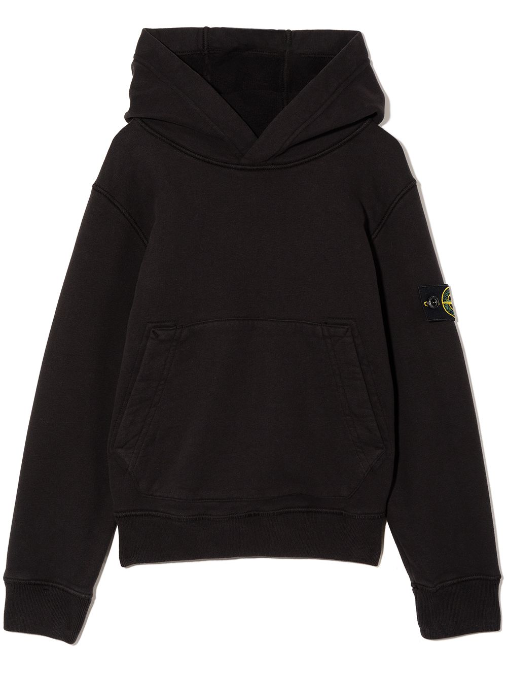 Stone Island Junior Hoodie mit Kompass-Logo - Schwarz von Stone Island Junior