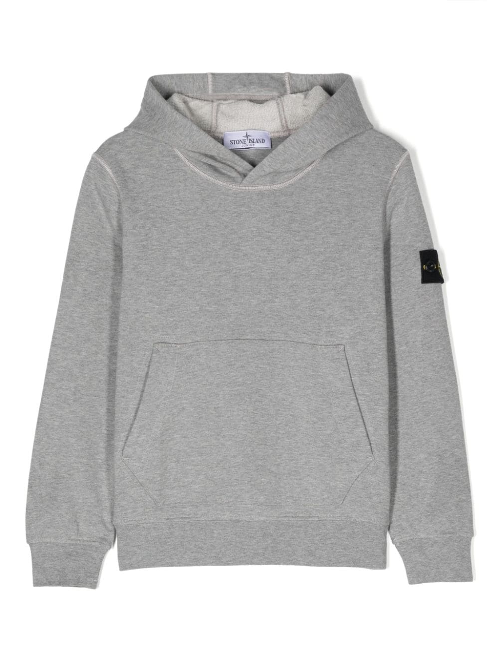 Stone Island Junior Hoodie mit Kompass-Patch - Grau von Stone Island Junior