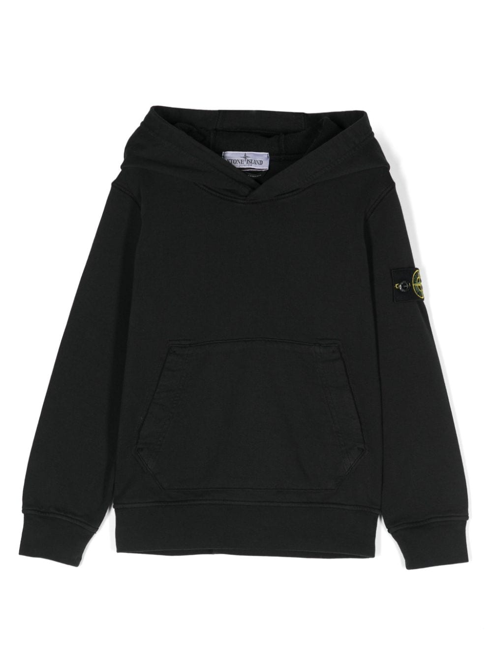 Stone Island Junior Hoodie mit Kompass-Patch - Schwarz von Stone Island Junior