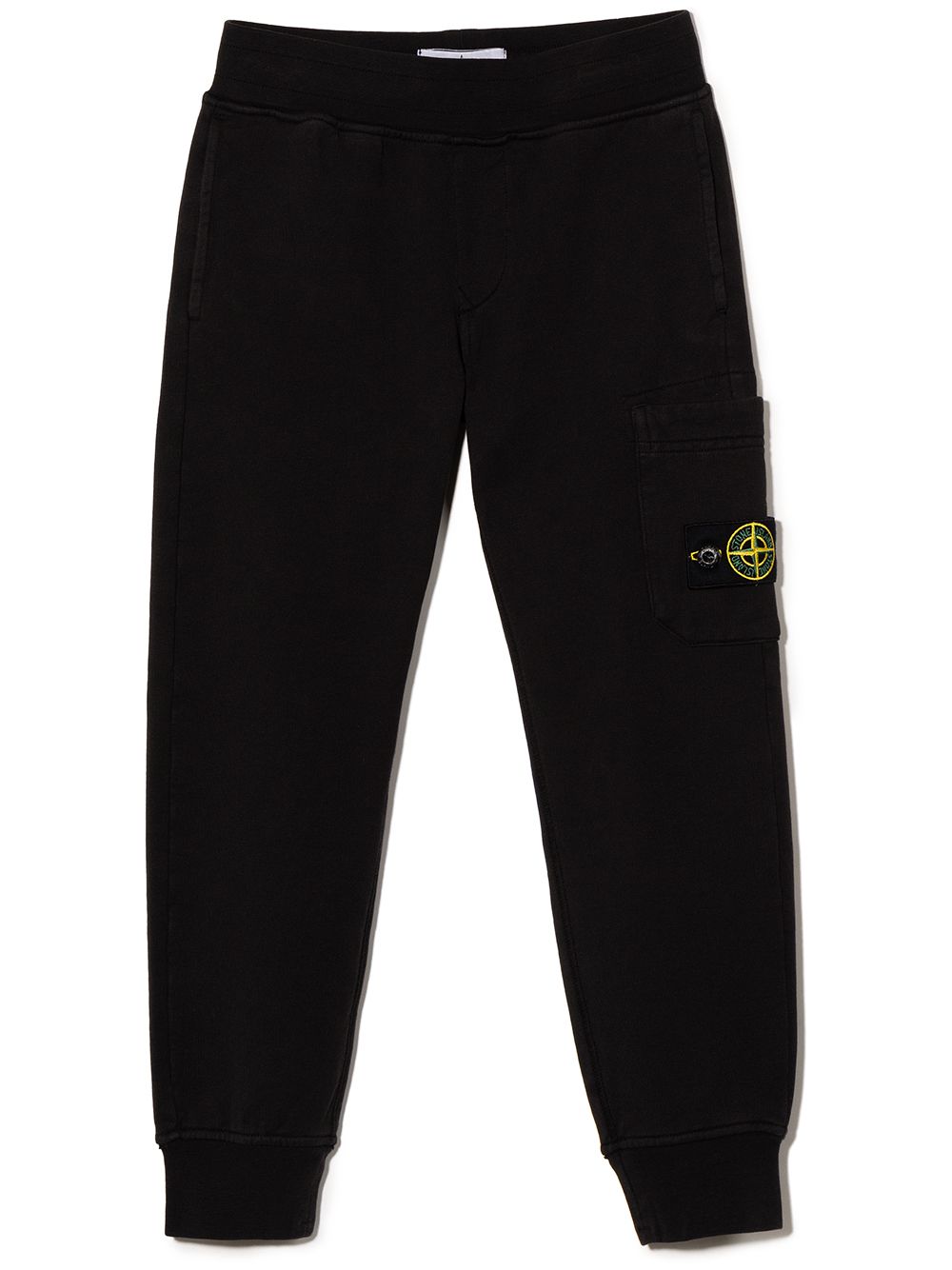 Stone Island Junior Jogginghose mit Kompass-Patch - Schwarz von Stone Island Junior