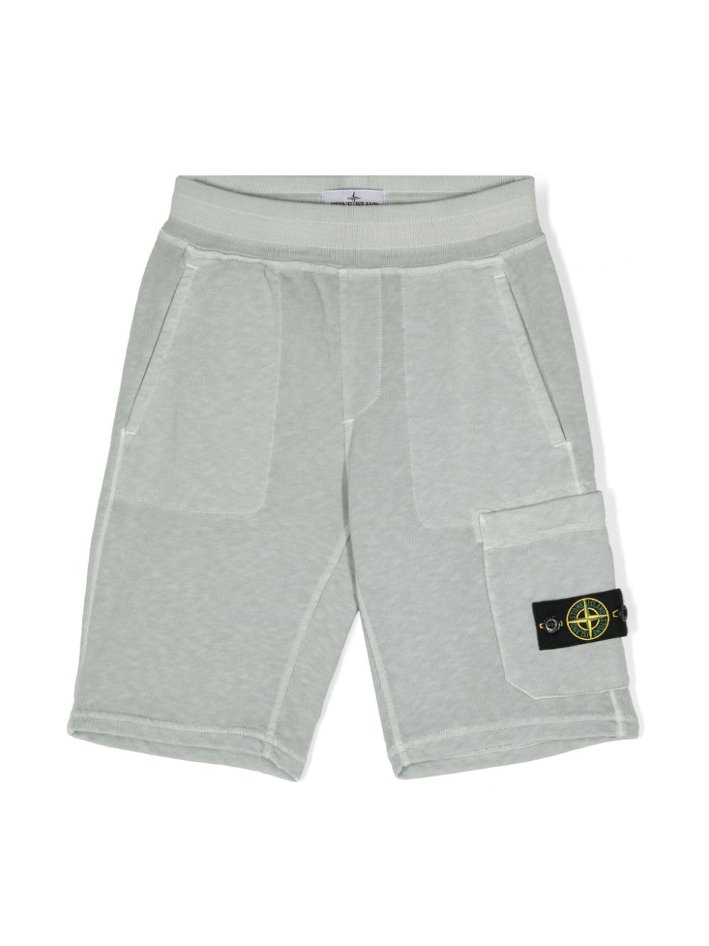 Stone Island Junior Joggingshorts mit Kompass-Patch - Grau von Stone Island Junior