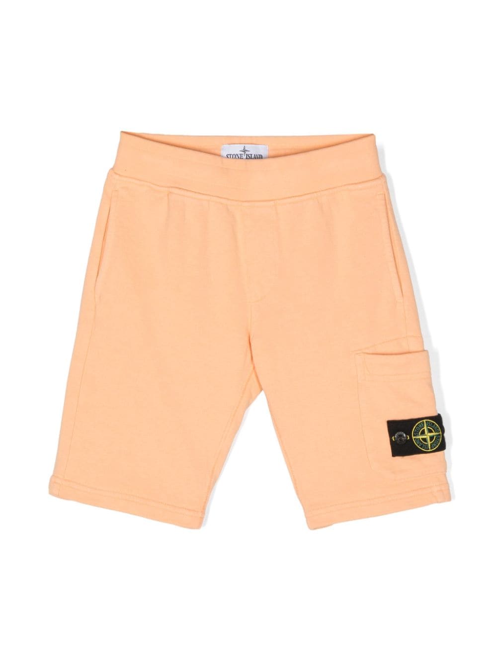 Stone Island Junior Joggingshorts mit Kompass-Patch - Orange von Stone Island Junior