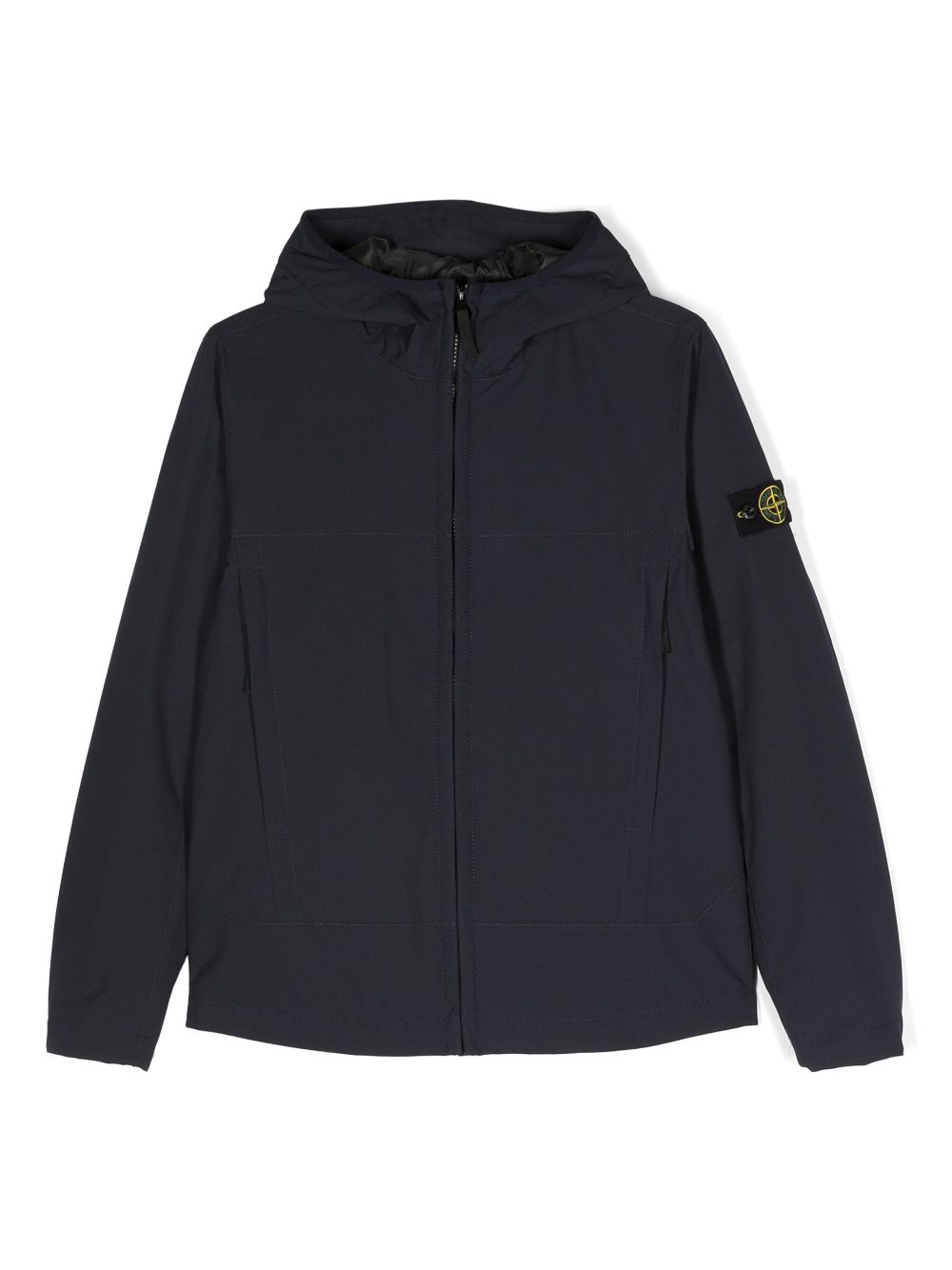 Stone Island Junior Kapuzenjacke mit Kompass-Patch - Blau von Stone Island Junior