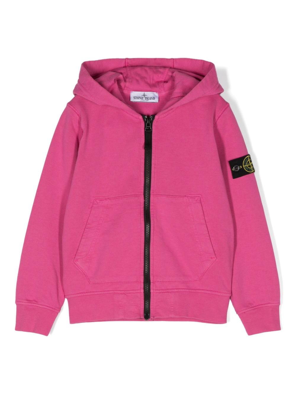 Stone Island Junior Kapuzenjacke mit Kompass-Patch - Rosa von Stone Island Junior