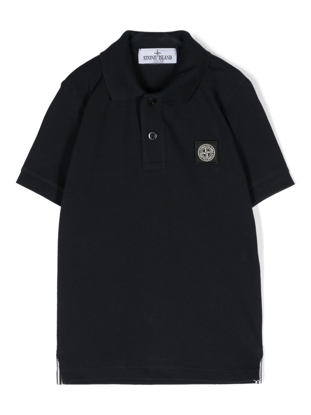 Stone Island Junior Pikee-Poloshirt mit Kompass-Patch - Blau von Stone Island Junior