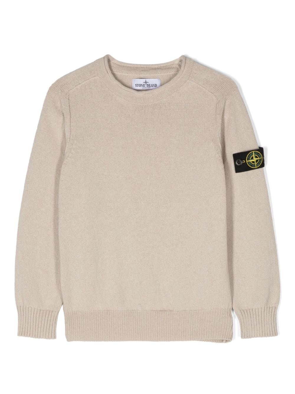 Stone Island Junior Pullover mit Kompass-Patch - Nude von Stone Island Junior