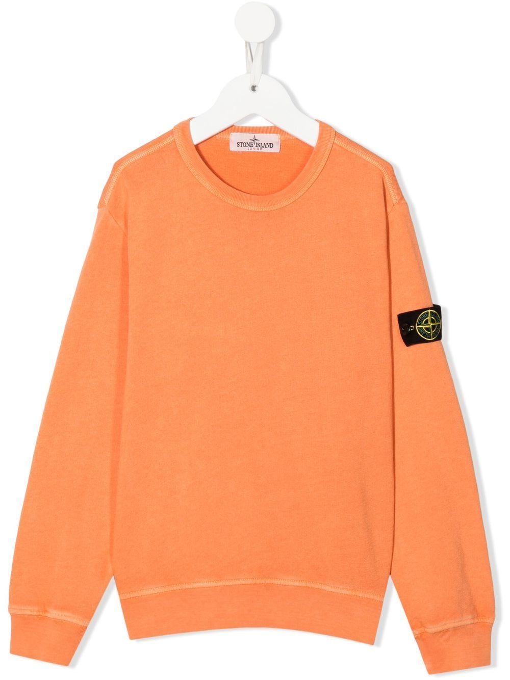 Stone Island Junior Pullover mit Logo-Patch - Orange von Stone Island Junior