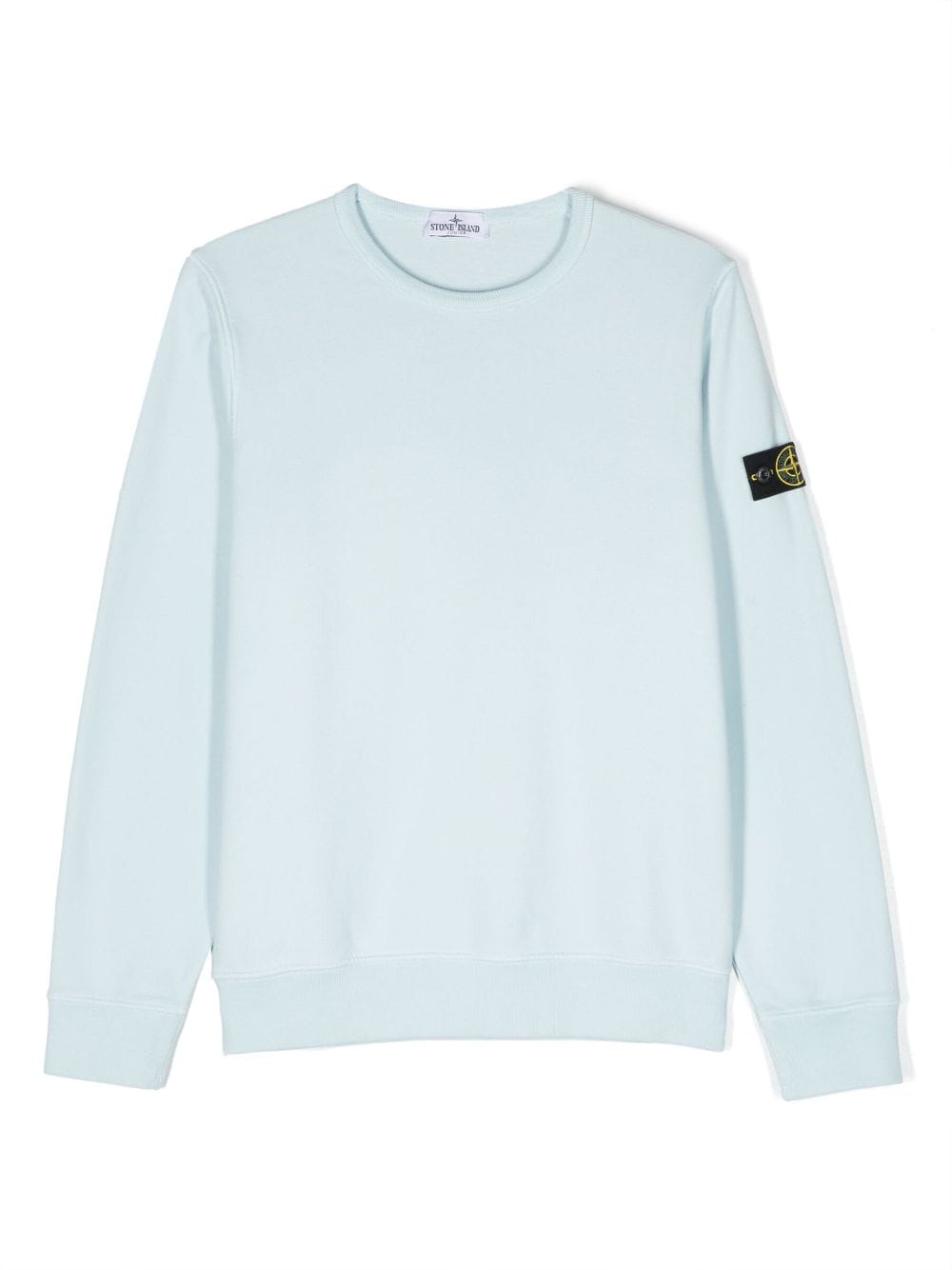 Stone Island Junior Sweatshirt mit Kompass - Blau von Stone Island Junior