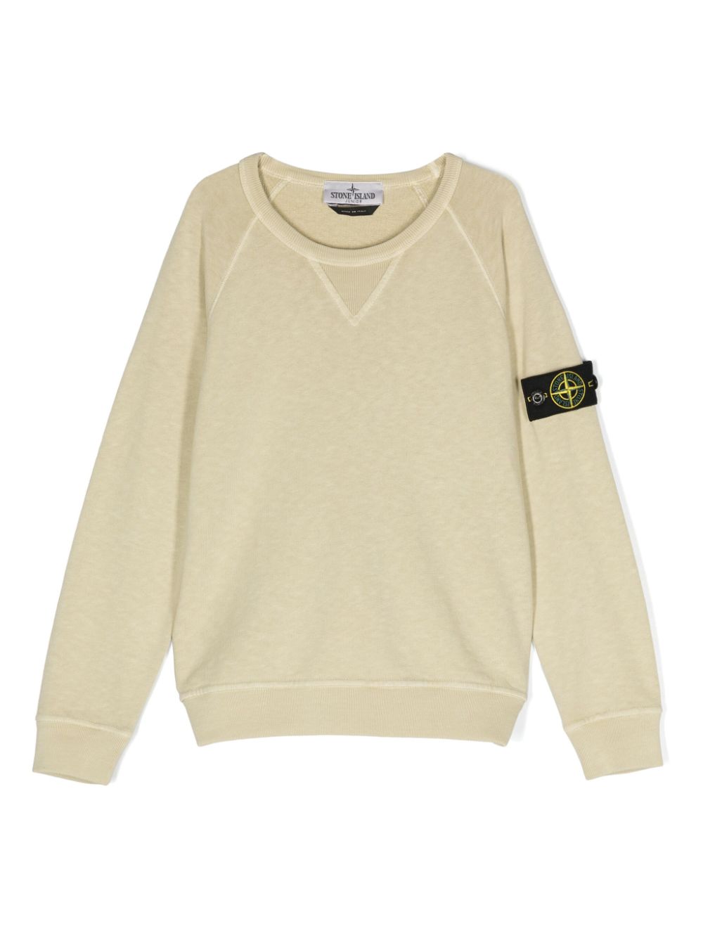 Stone Island Junior Sweatshirt mit Kompass-Patch - Nude von Stone Island Junior