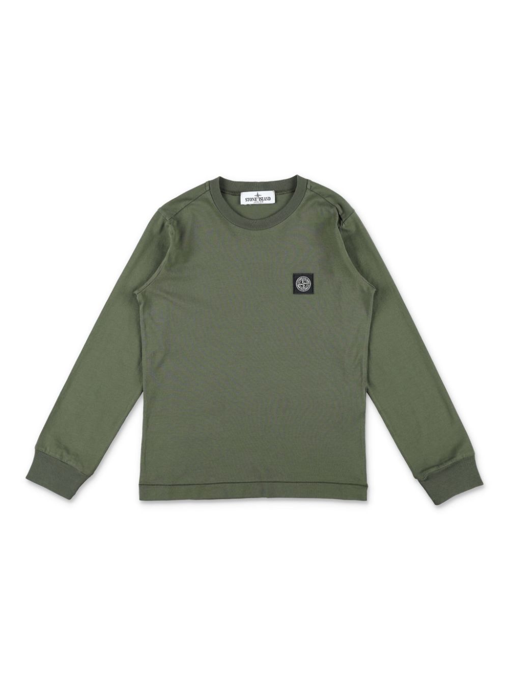 Stone Island Junior Sweatshirt mit Logo-Patch - Grün von Stone Island Junior