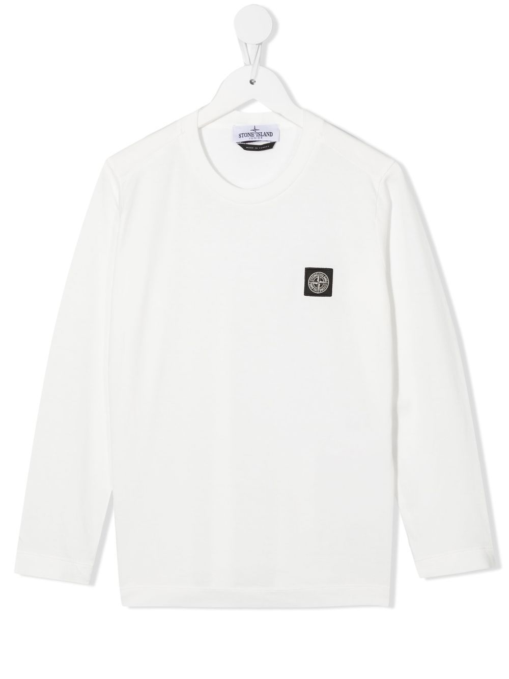 Stone Island Junior T-Shirt mit Logo-Patch - Weiß von Stone Island Junior