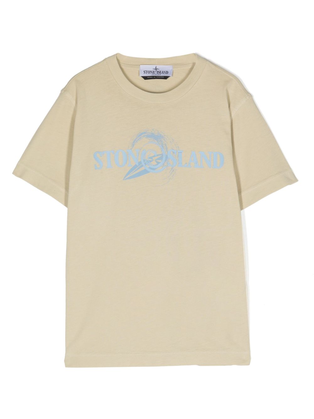 Stone Island Junior T-Shirt mit Logo-Print - Nude von Stone Island Junior