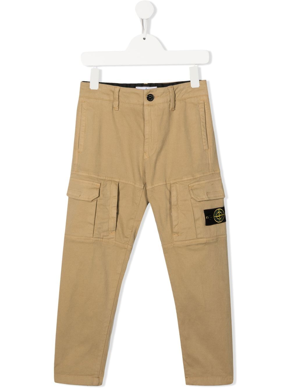 Stone Island Junior Cargohose mit Kompass-Patch - Nude von Stone Island Junior