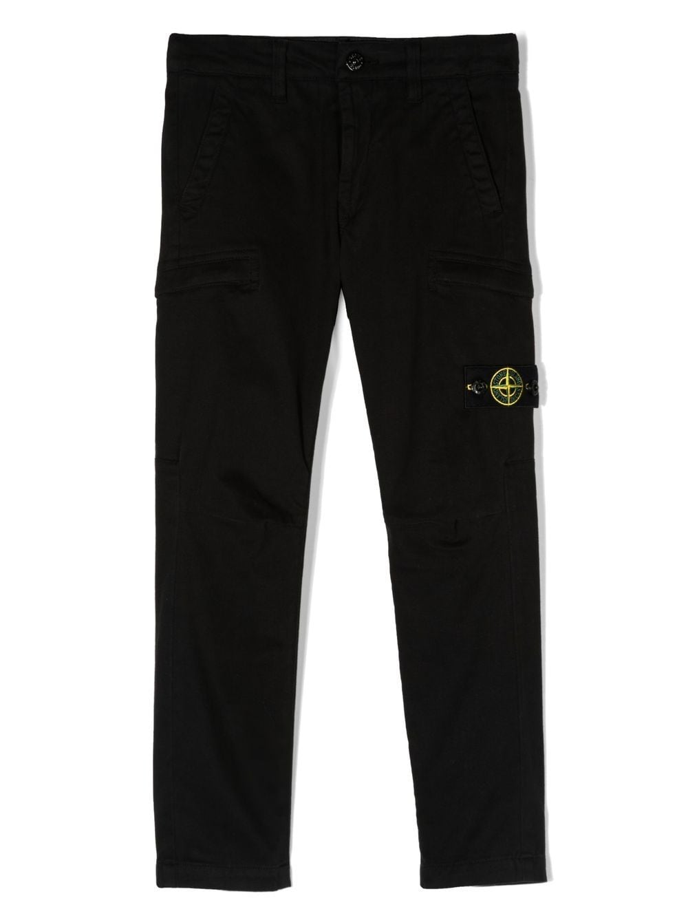 Stone Island Junior Hose mit Kompass-Patch - Schwarz von Stone Island Junior