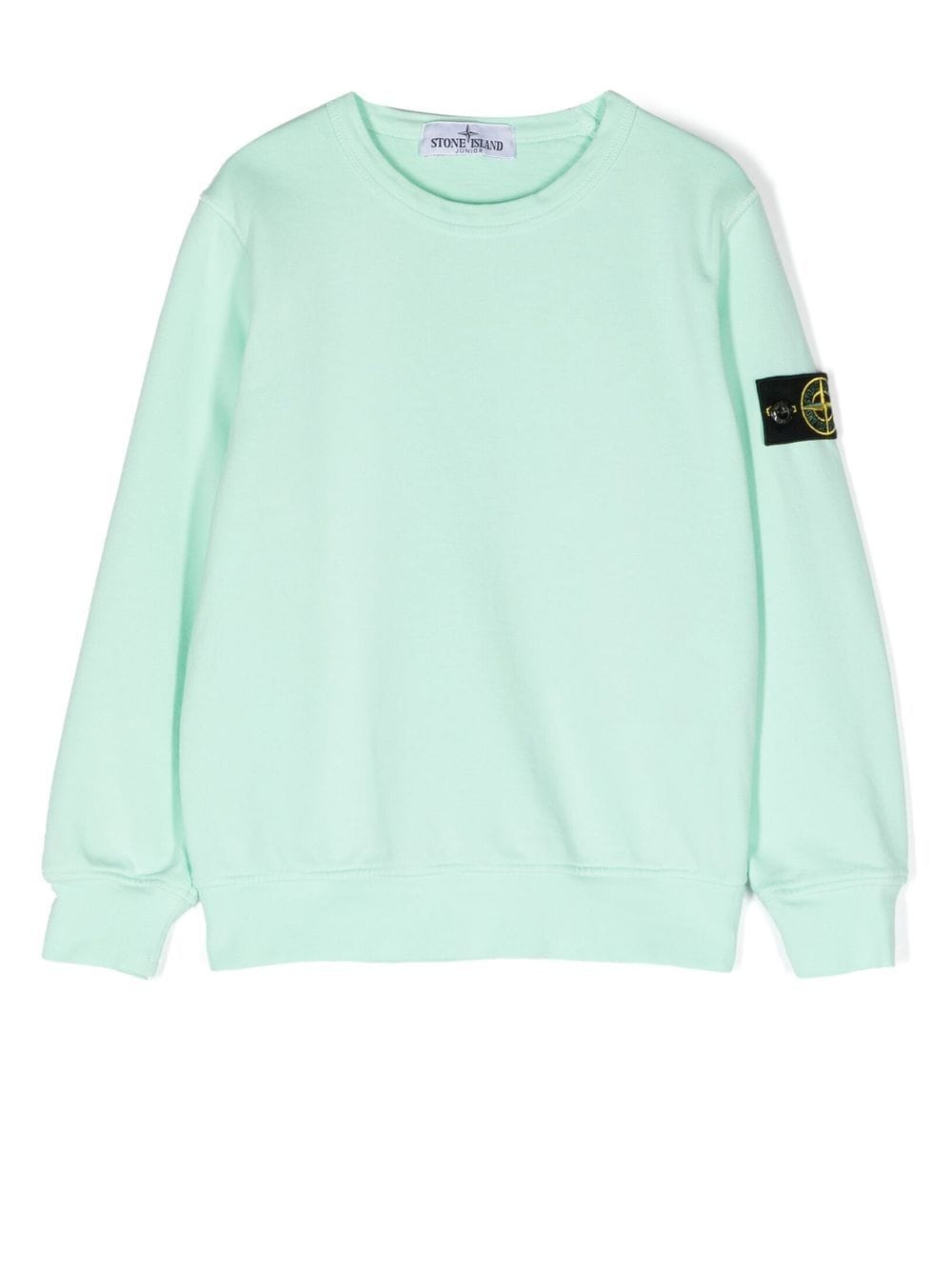 Stone Island Junior Sweatshirt mit Logo-Patch - Grün von Stone Island Junior