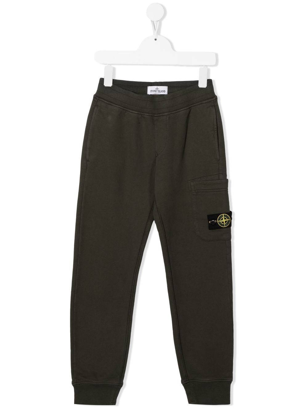 Stone Island Junior Jogginghose mit Logo-Patch - Grün von Stone Island Junior