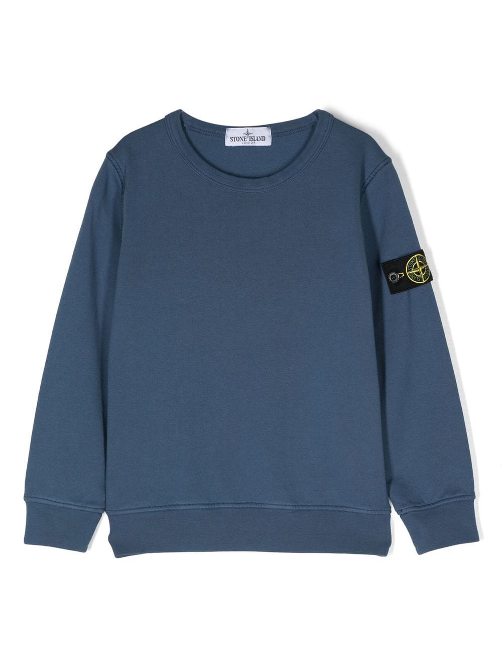 Stone Island Junior Sweatshirt mit Logo-Patch - Blau von Stone Island Junior