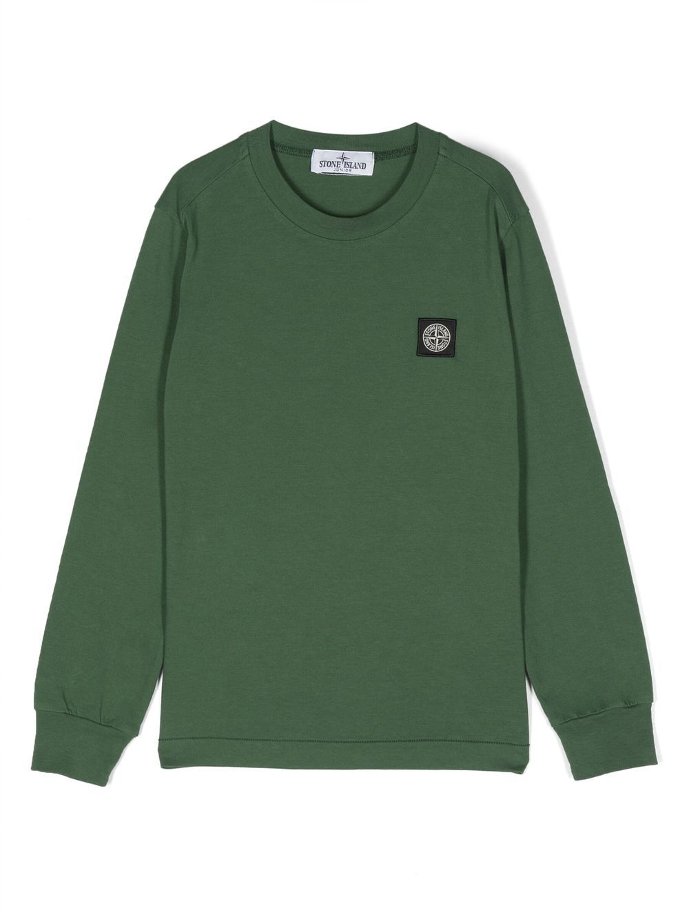 Stone Island Junior Sweatshirt mit Logo-Patch - Grün von Stone Island Junior