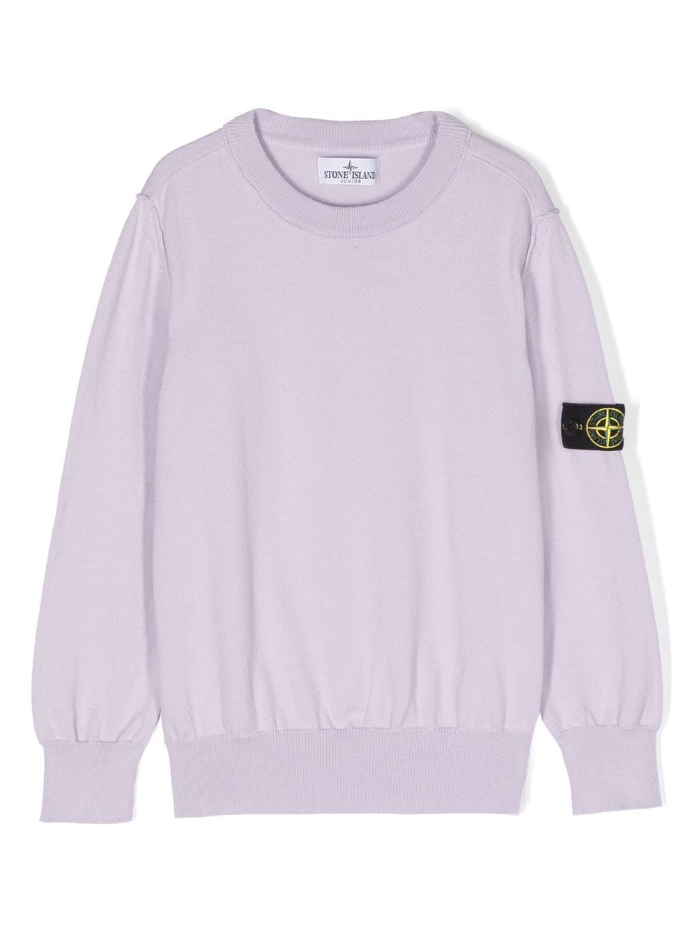 Stone Island Junior Sweatshirt mit Logo-Patch - Violett von Stone Island Junior