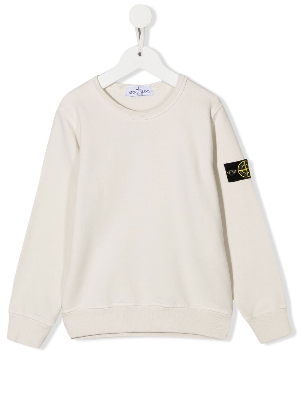 Stone Island Junior Sweatshirt mit Logo-Patch - Nude von Stone Island Junior