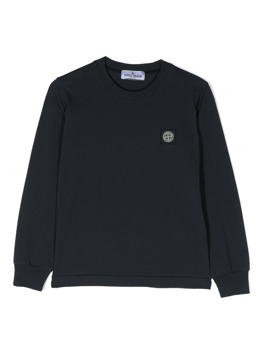 Stone Island Junior Sweatshirt mit Logo-Patch - Blau von Stone Island Junior