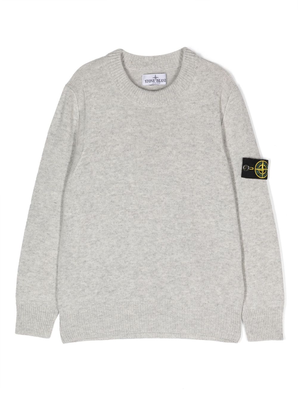 Stone Island Junior Melierter Pullover - Grau von Stone Island Junior