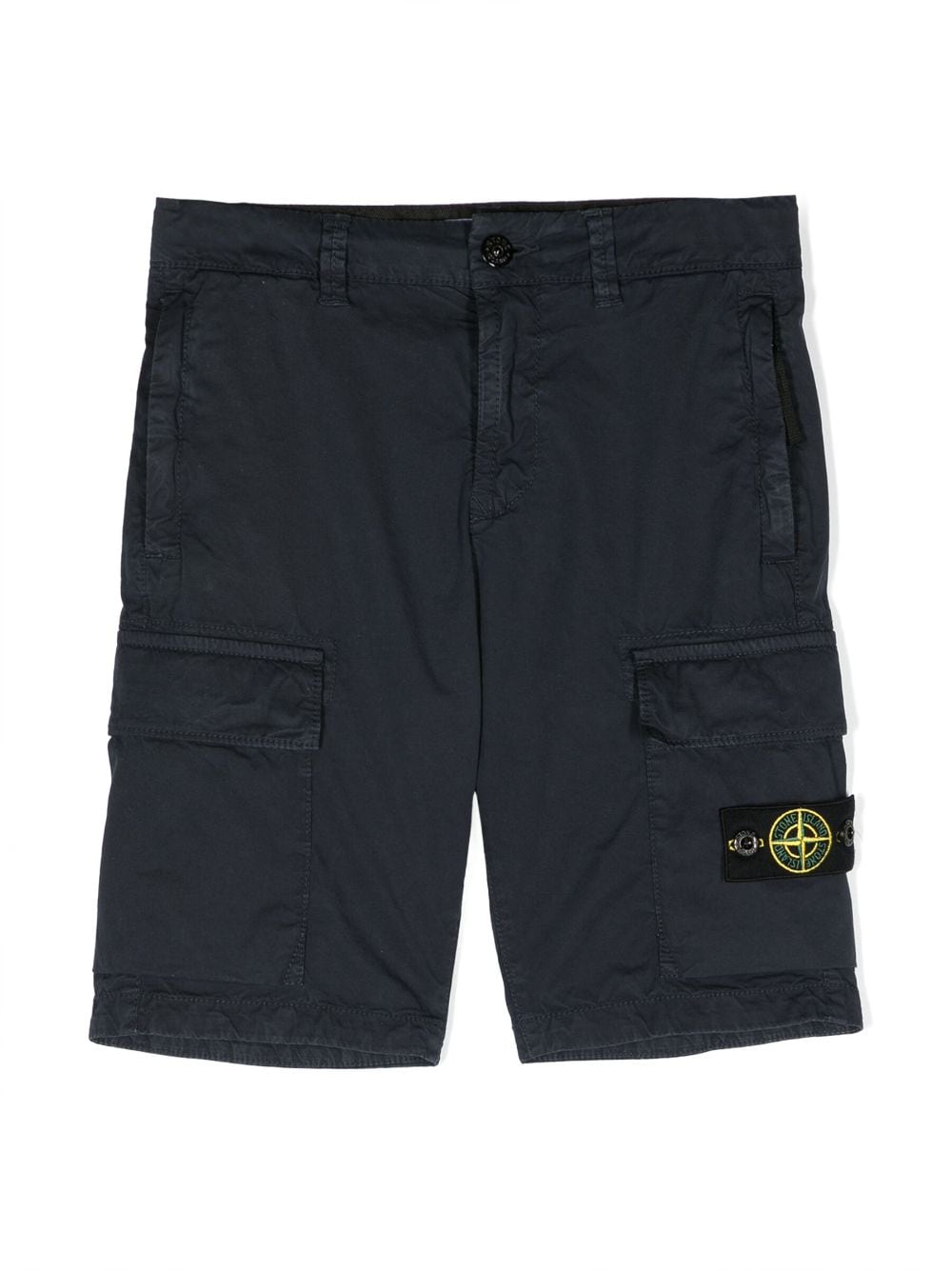 Stone Island Junior Bermudas mit Logo-Patch - Blau von Stone Island Junior