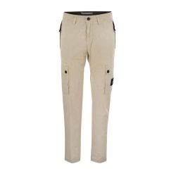 Stilvolle Braune Baumwollhosen Von Stone Island von Stone Island