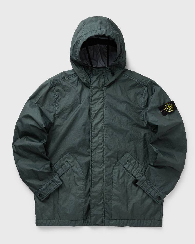 Stone Island BREATHABLE WATER-RESISTANT HOODED JACKET men Windbreaker green in Größe:L von Stone Island