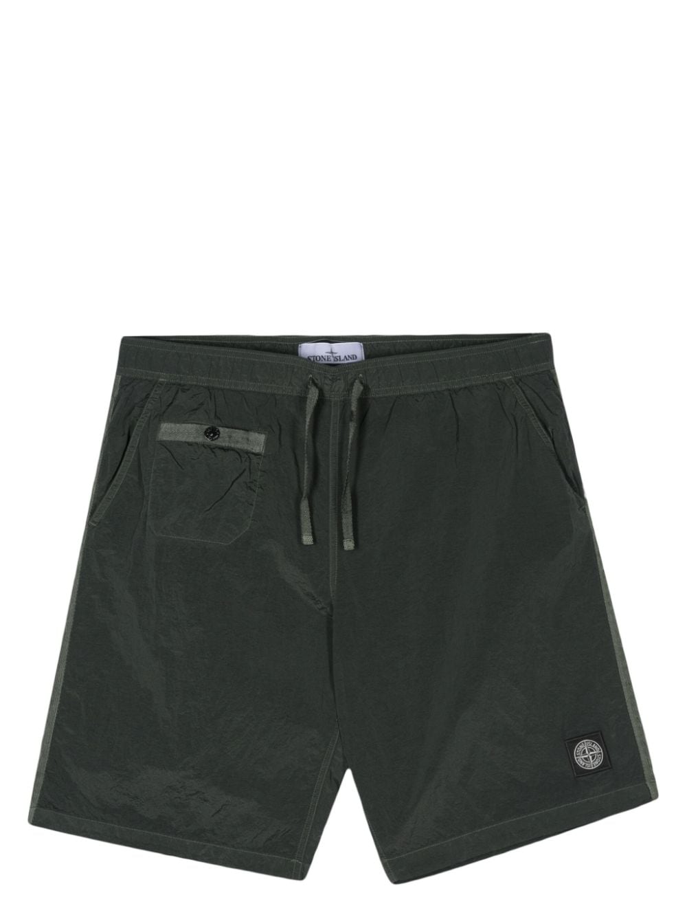 Stone Island Badeshorts mit Kompass-Motiv - Grün von Stone Island