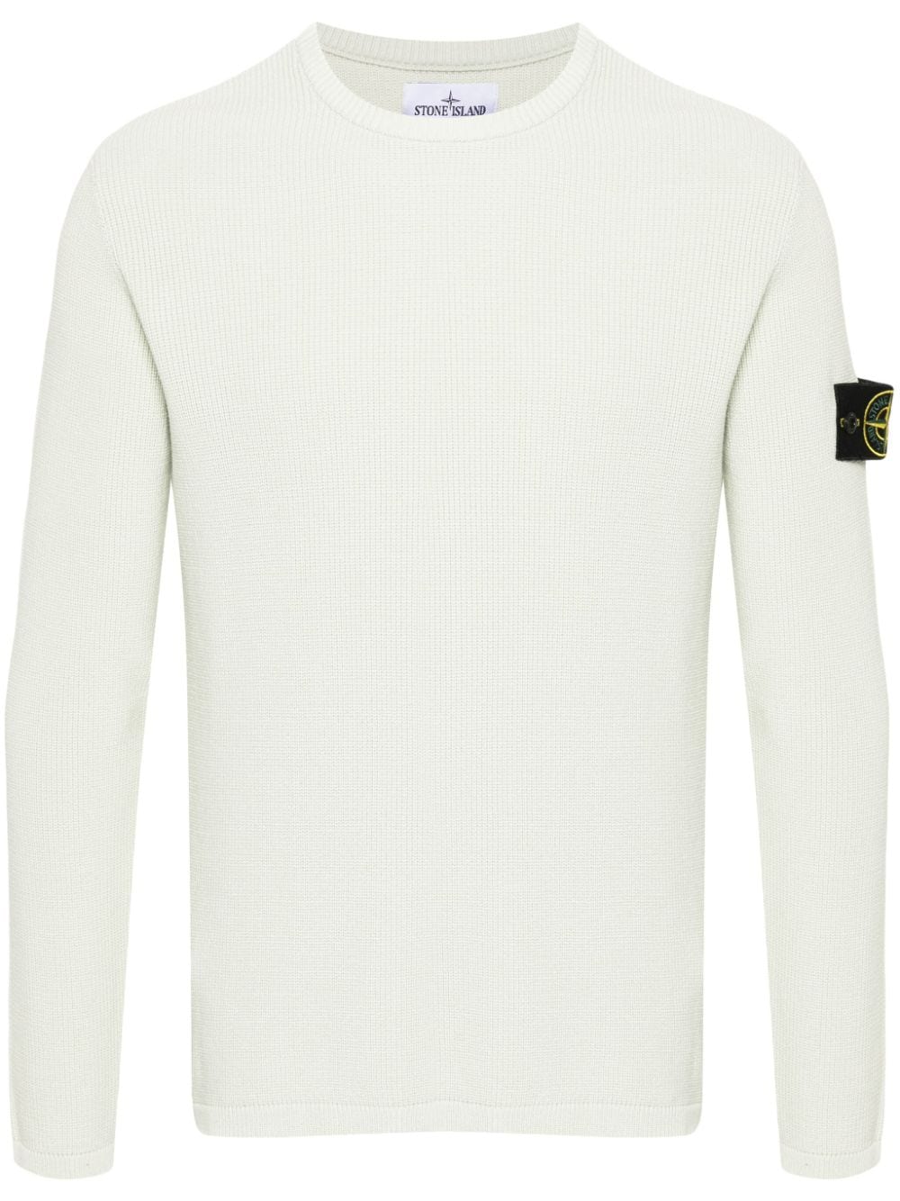 Stone Island Baumwoll-Pullover mit Kompass - Grün von Stone Island